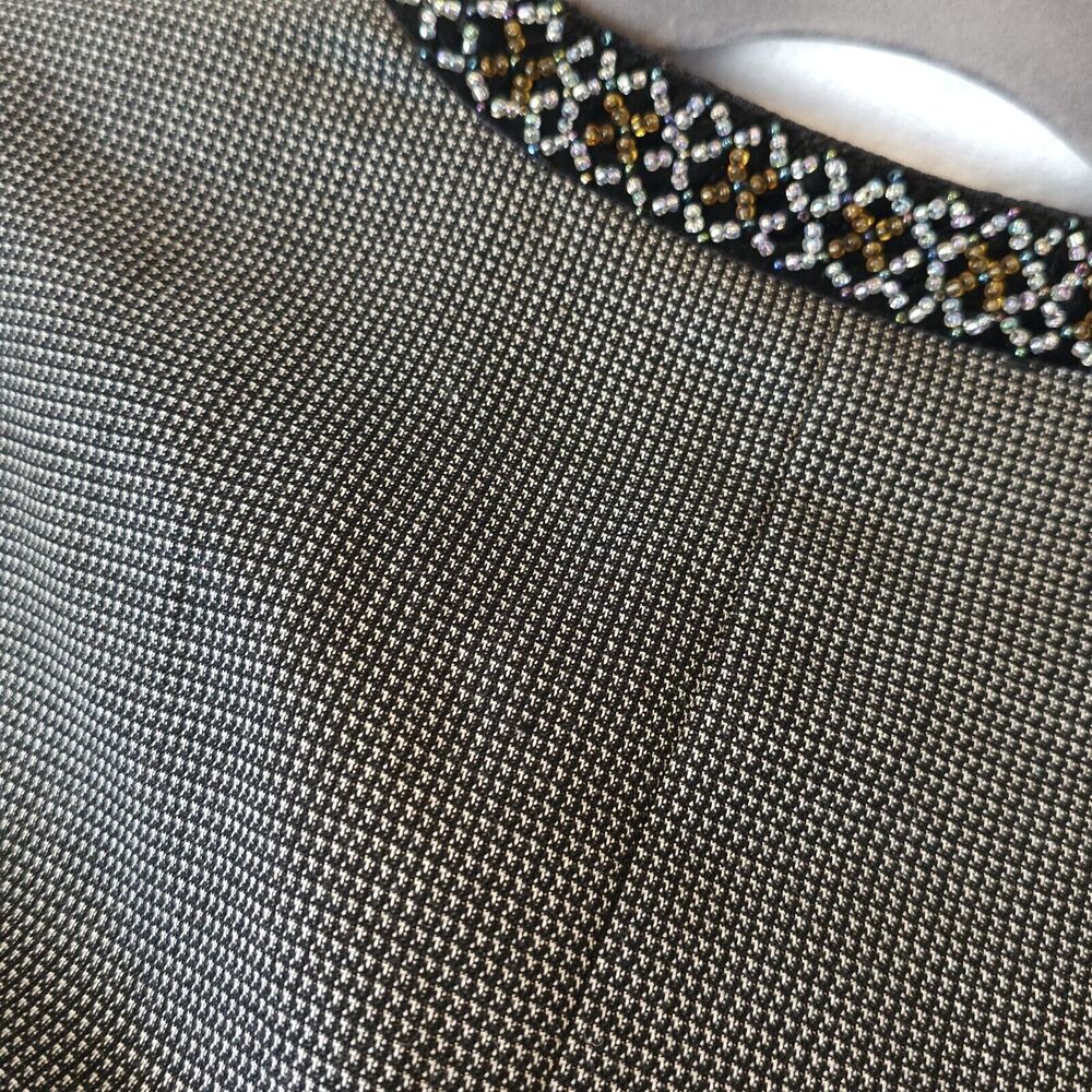 Women's Blazer Size 16 Bead Trim Jazzy Different Unique Office Career Church - Picture 4 of 9